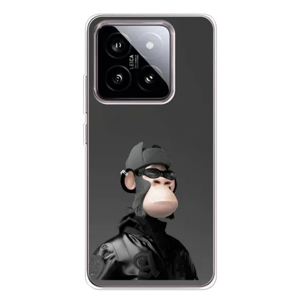 Чохол з принтом «стильна мавпа NFT» для Xiaomi 15