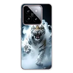 Чехол с принтом «Белый тигр в дыму» для Xiaomi 15
