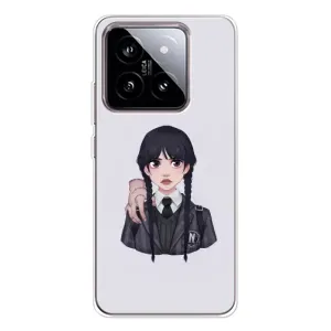 Чехлы Венсдей на Xiaomi 15 Уэнсдей (AlphaPrint) (Уэнздей и Вещь)