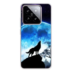 Защитные чехлы для Сяоми 15 (AlphaPrint) (ХИТ продаж) ВОЛК (Волк на луну)
