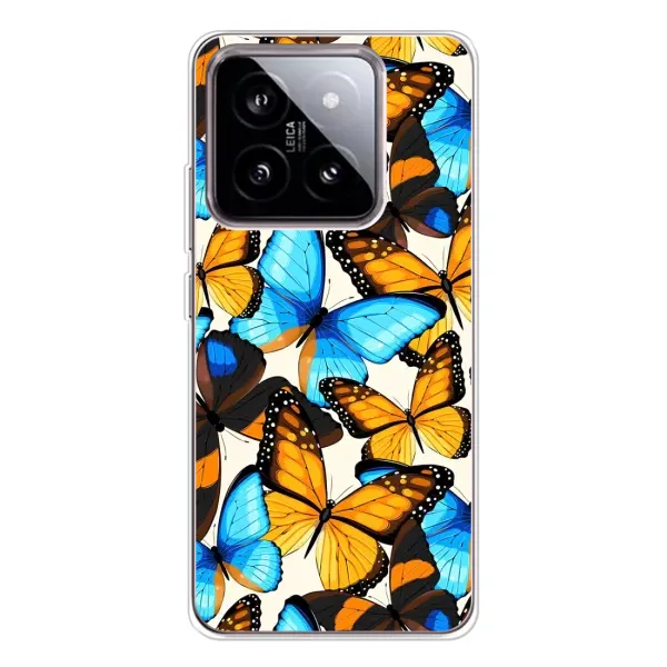 Чехол с принтом «Яркие бабочки» для Xiaomi 15