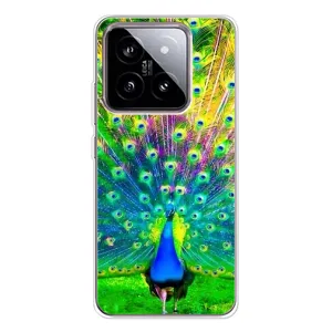 Чехол с птицами на Xiaomi 15 (VPrint) (Яркий Павлин)