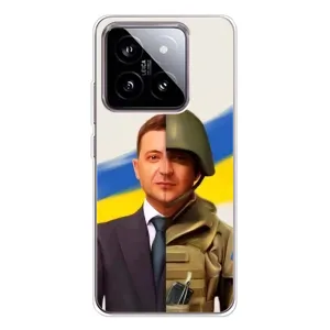 Чехол для Xiaomi 15 (AlphaPrint - с принтом Зеленского) (Зеленский солдат)