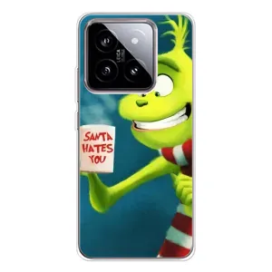 Рождественские Чехлы для Xiaomi 15 (VPrint) (Зеленый Гринч)