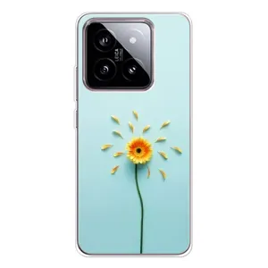 Чохли з квітами для Xiaomi 15 (VPrint) (Жовта квітка)