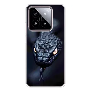 Чехол с принтом «Черная змея» для Xiaomi 15
