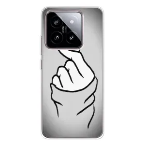 Чехол с принтом для Xiaomi 15 (AlphaPrint - Знак сердечка) (Значок Love)