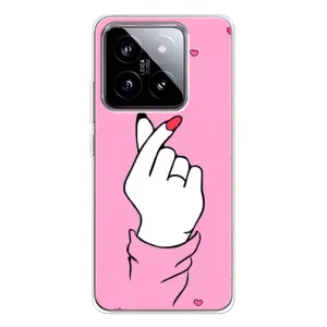 Чехол с принтом для Xiaomi 15 (AlphaPrint - Знак сердечка) (Знак Love)