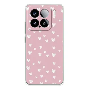 Чехол с принтом «Сердечки на розовом» для Xiaomi 15S Pro