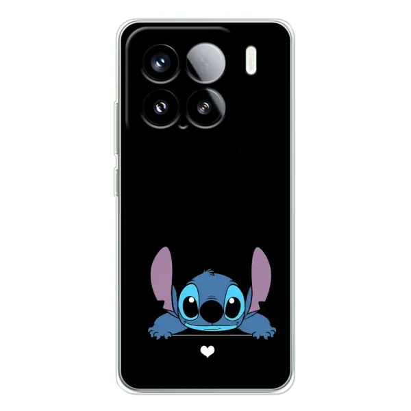 Чехол с принтом «Стич на черном» для Xiaomi 15S Pro Чехол с принтом «Стич на черном» для Xiaomi 15S Pro