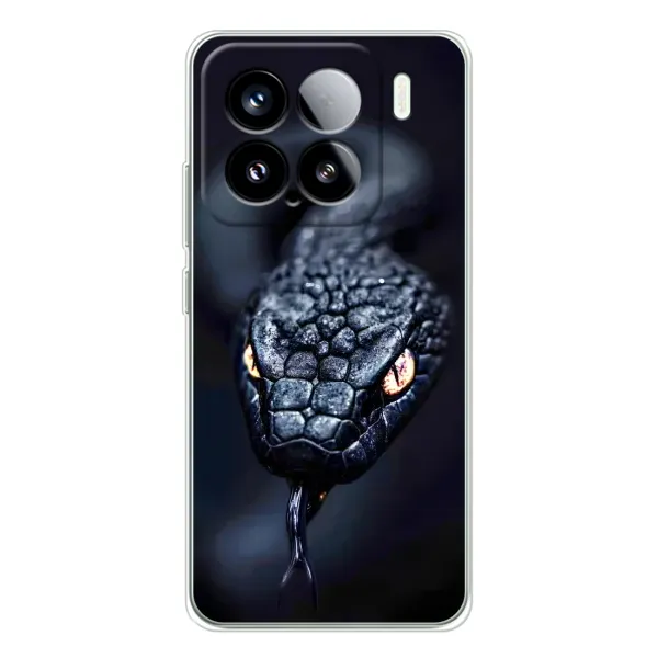 Чохол з принтом «Чорна змія» для Xiaomi 15S Pro