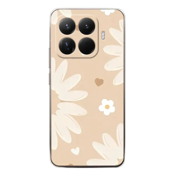 Чохол з принтом «Бежеві квіти» для Xiaomi 15T Pro
