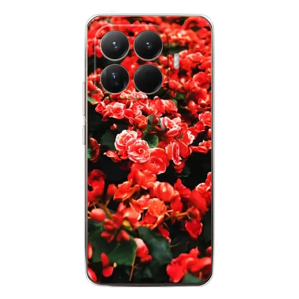 Чехол с принтом «Цветы красные» для Xiaomi 15T Pro Чехол с принтом «Цветы красные» для Xiaomi 15T Pro