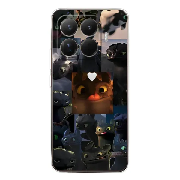 Чохол з принтом «Дракон колаж» для Xiaomi 15T Pro Чохол з принтом «Дракон колаж» для Xiaomi 15T Pro