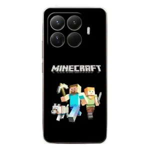 Чохол Майнкрафт на Xiaomi 15T Pro (AlphaPrint) Minecraft (герої Minecraft)