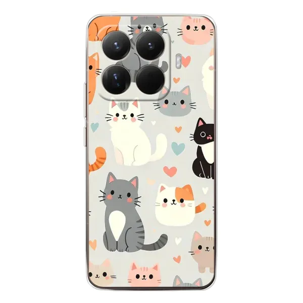 Чехол с принтом «Коллаж котов» для Xiaomi 15T Pro