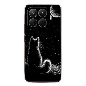 Чохол з принтом для Xiaomi 15T Pro (AlphaPrint) Модні коти (Котик і місяць)