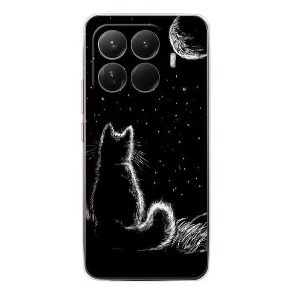 Чехол с принтом «Котик и луна» для Xiaomi 15T Pro