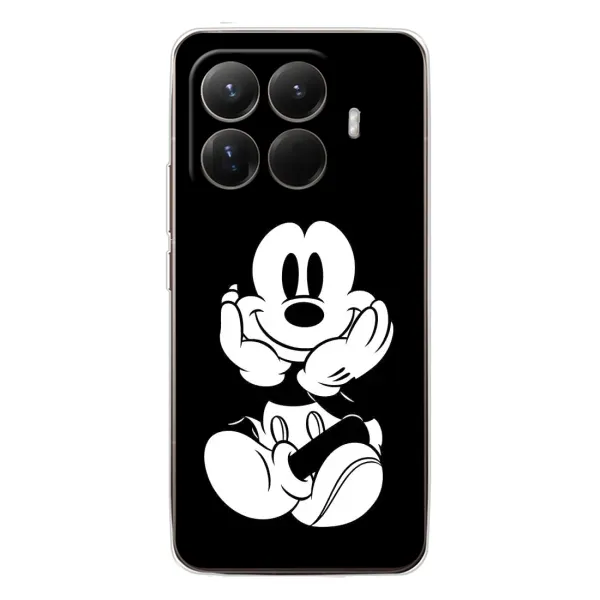 Чохол з принтом «Маус на чорному» для Xiaomi 15T Pro Чохол з принтом «Маус на чорному» для Xiaomi 15T Pro
