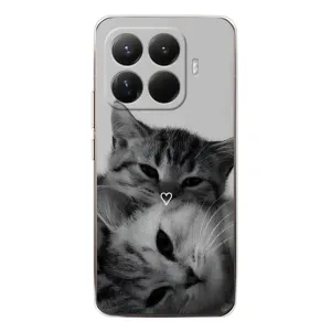 Чехол с рисунком кот на Xiaomi 15T Pro (Пара котов)