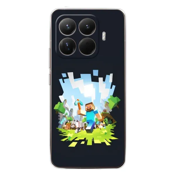 Чохол з принтом «персонажі Minecraft» для Xiaomi 15T Pro
