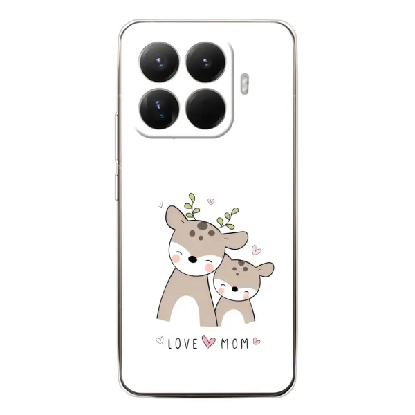 Чохол з принтом «Оленята мама і малюк» для Xiaomi 15T Pro Чохол з принтом «Оленята мама і малюк» для Xiaomi 15T Pro