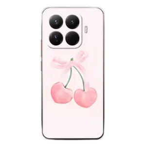 Чехол с розовым рисунком для Xiaomi 15T Pro (Розовые вишни)