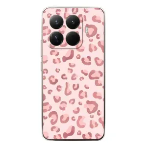 Чехол с розовым рисунком для Xiaomi 15T Pro (Розовый леопард)