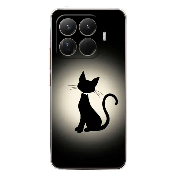 Чехол с принтом «Силуэт котика» для Xiaomi 15T Pro