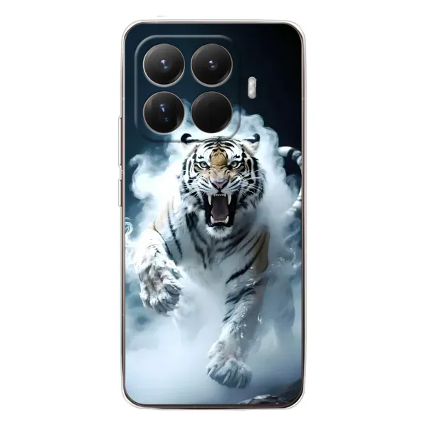 Чохол з принтом «Білий тигр у диму» для Xiaomi 15T Pro