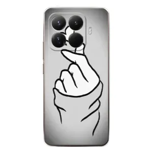 Чохол з принтом для Xiaomi 15T Pro (AlphaPrint - Знак сердечка) (Значок Love)