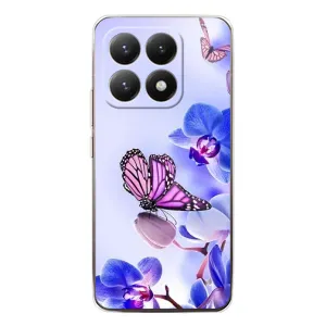 Чохли з квітами для Xiaomi 15T (VPrint) (Метелик на квітах)