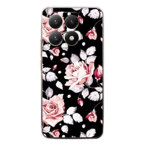 Чохли з квітами для Xiaomi 15T (VPrint) (Квіти на чорному)