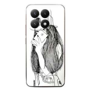 Чехол с печатью для Xiaomi 15T - (Мода) (AlphaPrint) (Фото девочки)
