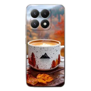 Чехол с уникальным дизайном «Осень с кофе» для Xiaomi 15T (Кофе на природе)