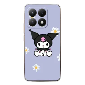 Чехол с кроликом Куроми на Xiaomi 15T (Куроми в цветах)