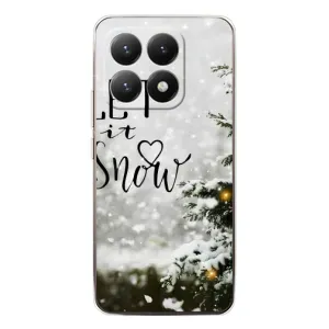 Новогодние, Праздничные Чехлы для Xiaomi 15T - 2024 год (Let it snow)
