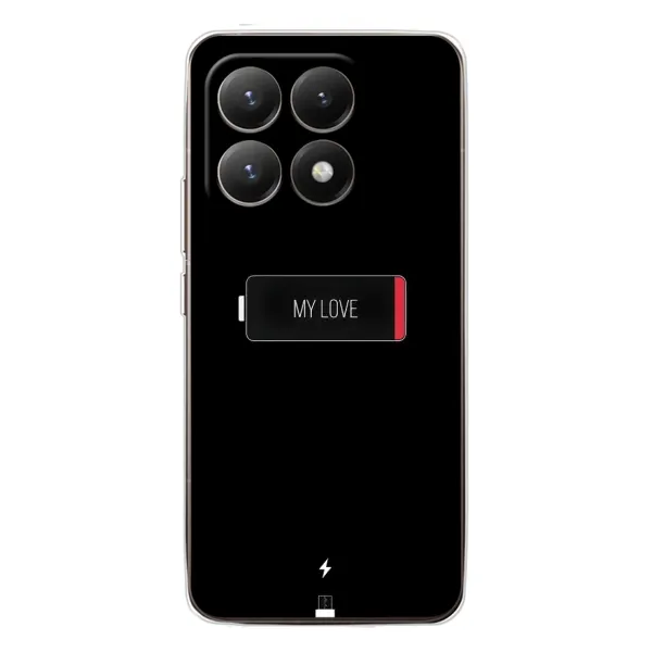 Чехол с принтом «Love battery» для Xiaomi 15T Чехол с принтом «Love battery» для Xiaomi 15T
