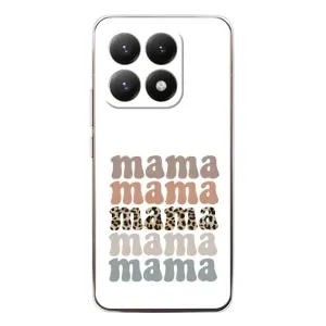Чехлы для мамы на Xiaomi 15T (Текстовый коллаж мама)