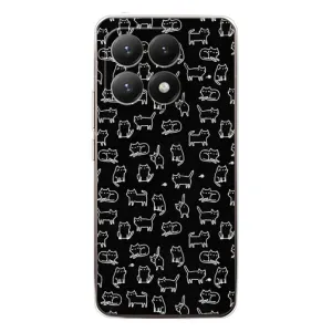 Чехол с принтом для Xiaomi 15T (AlphaPrint) Модные коты (Меленькие котики)