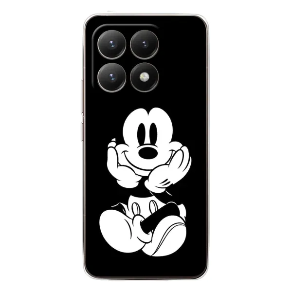 Чехол с принтом «Микки на черном» для Xiaomi 15T Чехол с принтом «Микки на черном» для Xiaomi 15T