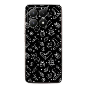 Новогодние, Праздничные Чехлы для Xiaomi 15T - 2024 год (Новогодний фон)
