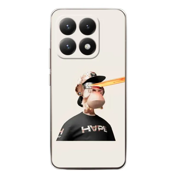 Чехол с принтом «обезьяна NFT в очках» для Xiaomi 15T