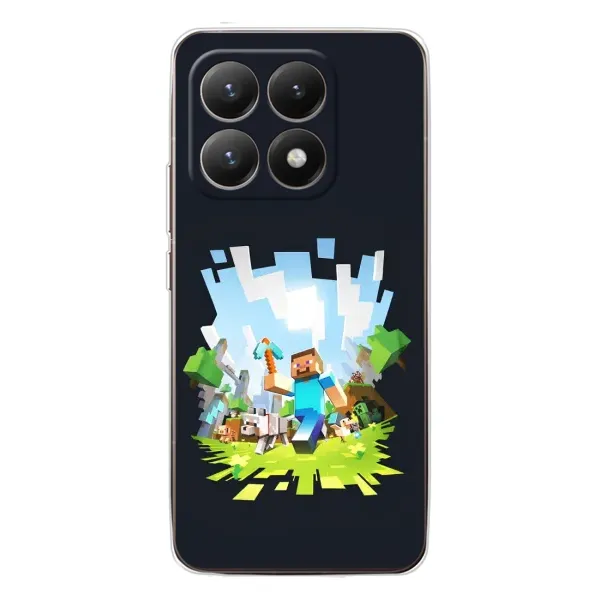 Чехол с принтом «персонажи Minecraft» для Xiaomi 15T Чехол с принтом «персонажи Minecraft» для Xiaomi 15T