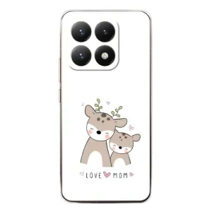 Чехлы для мамы на Xiaomi 15T (Оленята мама и малыш)