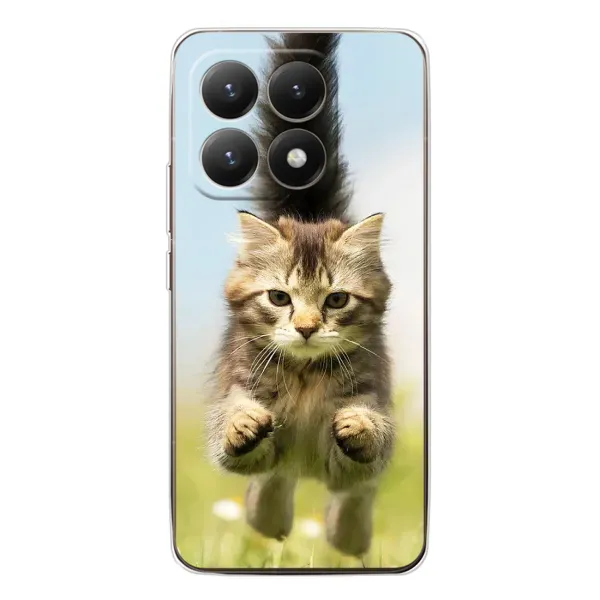 Чехол с принтом «Прыжок кота» для Xiaomi 15T