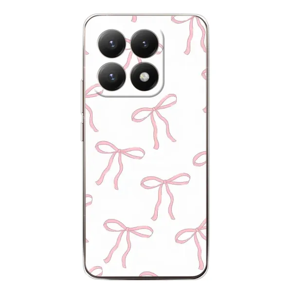 Чохол з принтом «Рожеві бантики» для Xiaomi 15T Чохол з принтом «Рожеві бантики» для Xiaomi 15T