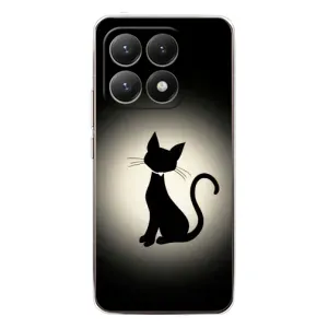 Чехол с принтом для Xiaomi 15T (AlphaPrint) Модные коты (Силуэт котика)