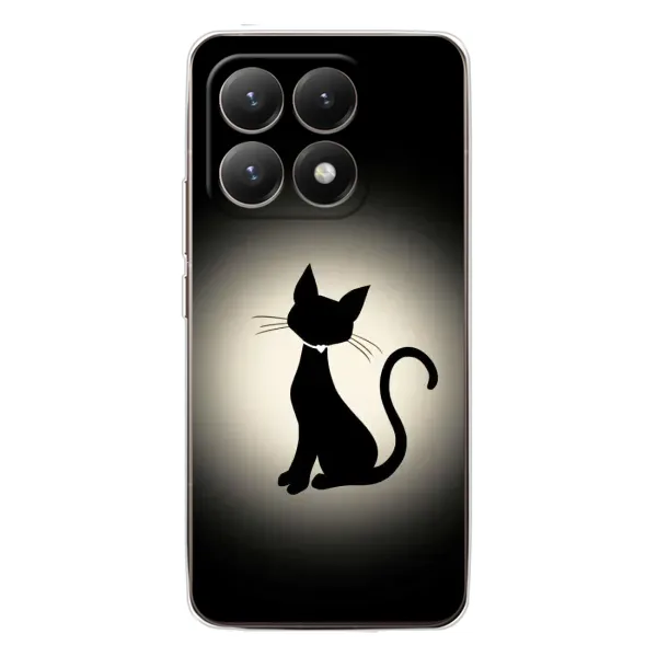 Чехол с принтом «Силуэт котика» для Xiaomi 15T Чехол с принтом «Силуэт котика» для Xiaomi 15T