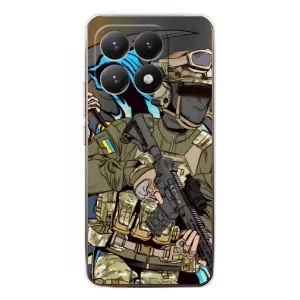 Чехлы с картинкой ЗСУ для Xiaomi 15T (AlphaPrint) (Воин ВСУ)